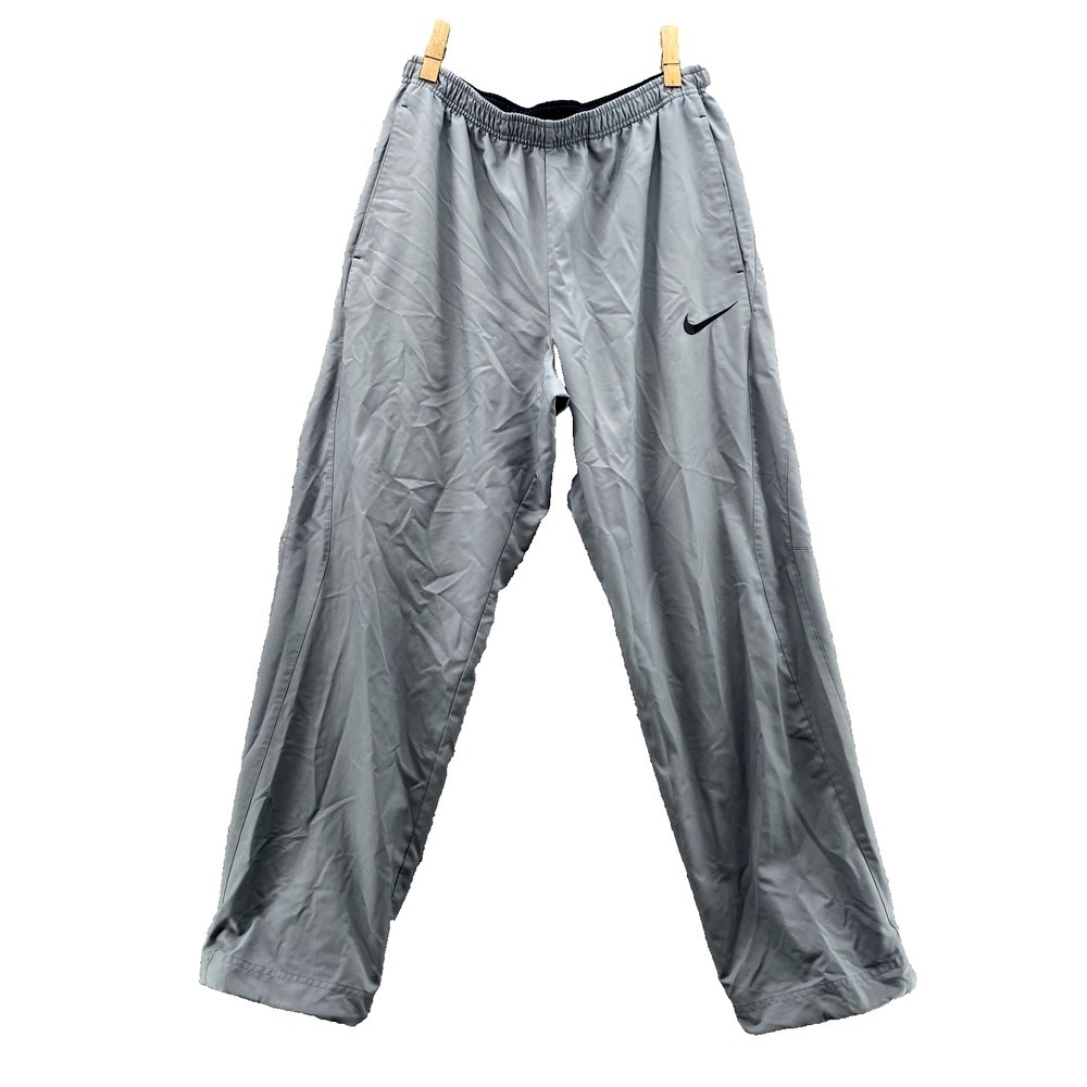 Nike Track Pants Mens Large Gray Tech Drawstring Ankle Athleisure Running Sports